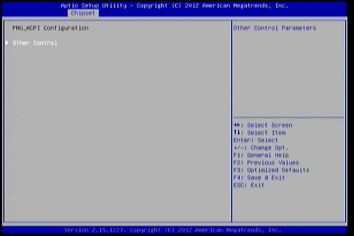 Illustration of PMU_ACPI Configuration screen